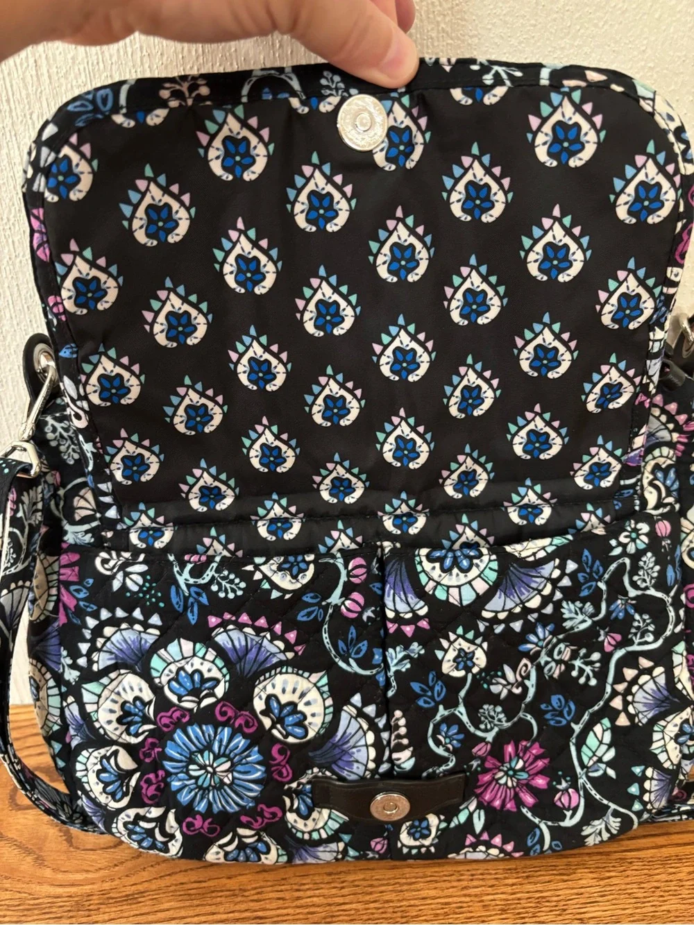 VERA BRADLEY Carson Mini Crossbody Quilted Bag Bramble Pattern Floral